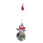 30mm Crystal Ball with 4 Angels (CRBA4002) Christmas Collection